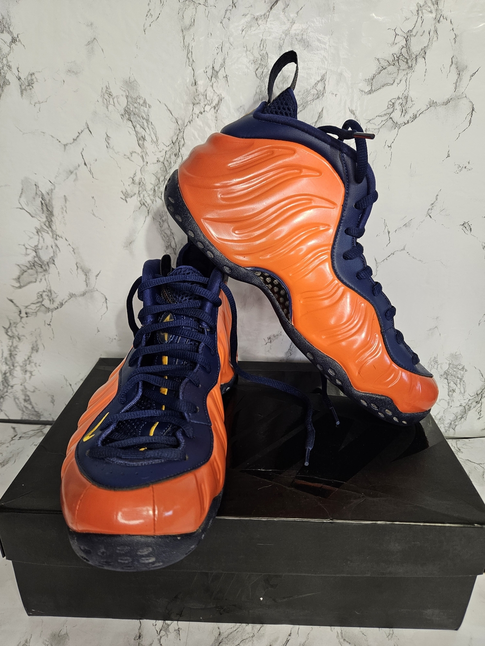 Nike Air Foamposite Men's Size 8.5 One Rugged Orange Blue  CJ0303-400